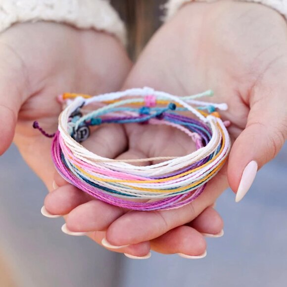 Spring Daze Friendship Bracelet Pack - 5 Cotton Waterproof Stackable Bracelets f - Picture 5 of 6
